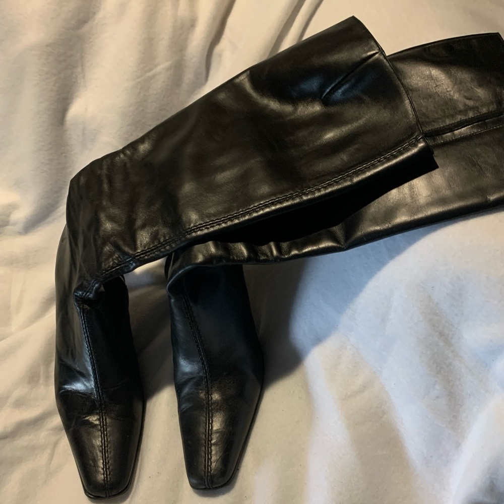 J Crew  All leather black boots. Size 7.5